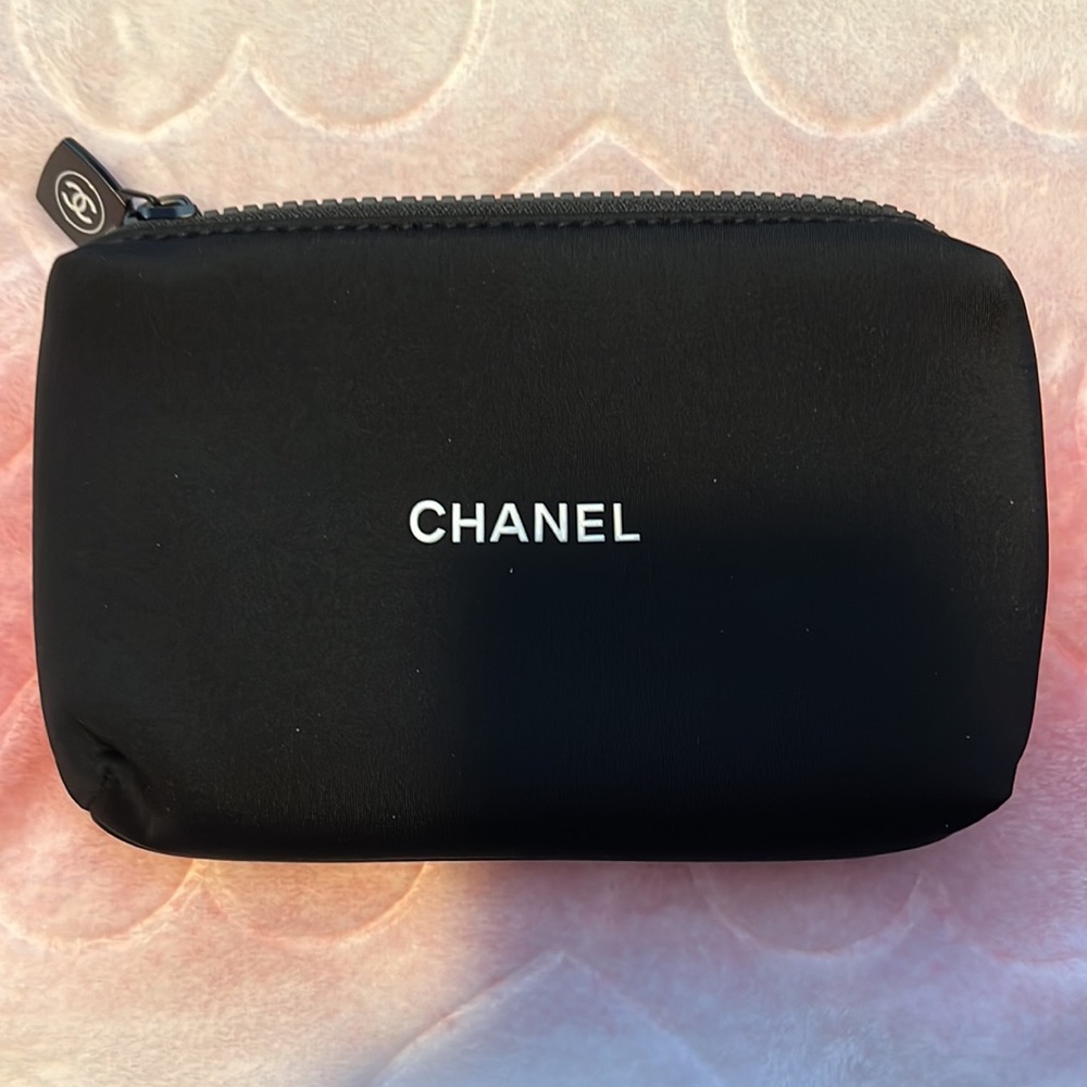 LAST ONE! Authentic Luxury CHANEL Makeup Bag — Super cute in black. - Picture 2 of 8